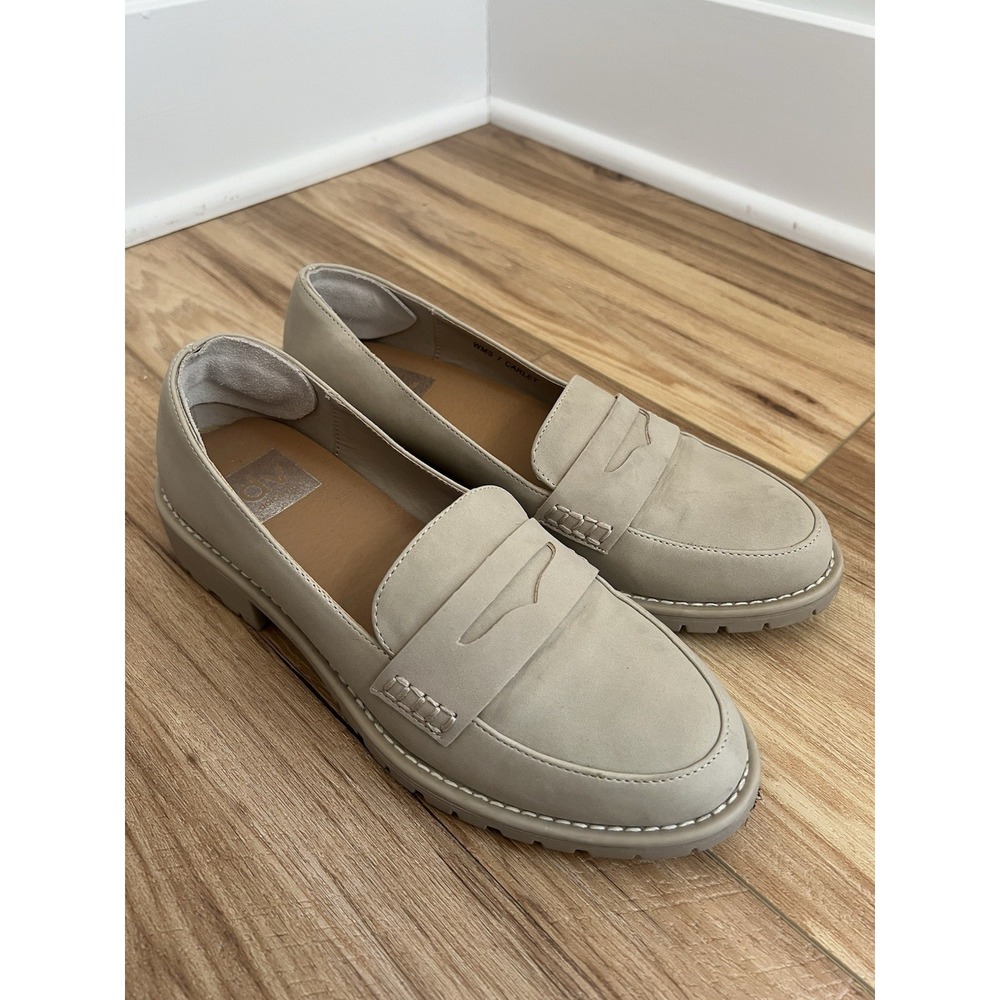 Dolce Vita W 7 Carly Tan Beige Lug Loafer Slip On Old Money Quiet Luxury Minimal